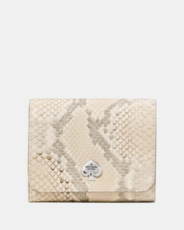 Kate Spade Kayla Snake Small L-zip Flap Wallet - Preorder