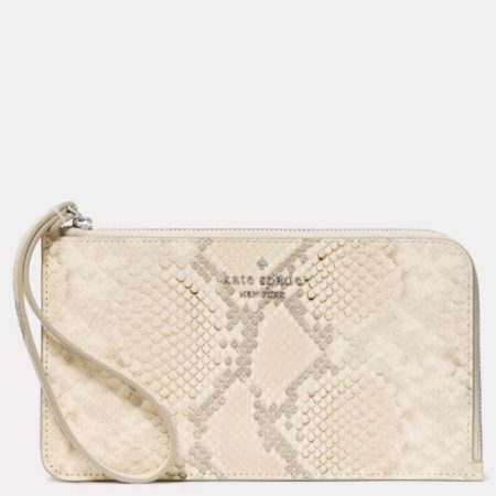 Kate Spade Lucy Snake Wristlet Natural Multi - Preorder