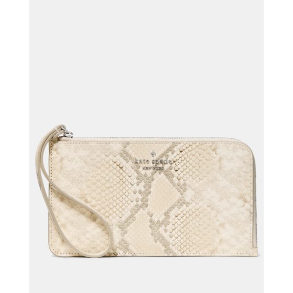 Kate Spade Lucy Snake Wristlet in Dark Mushroom Cap Multi - Preorder