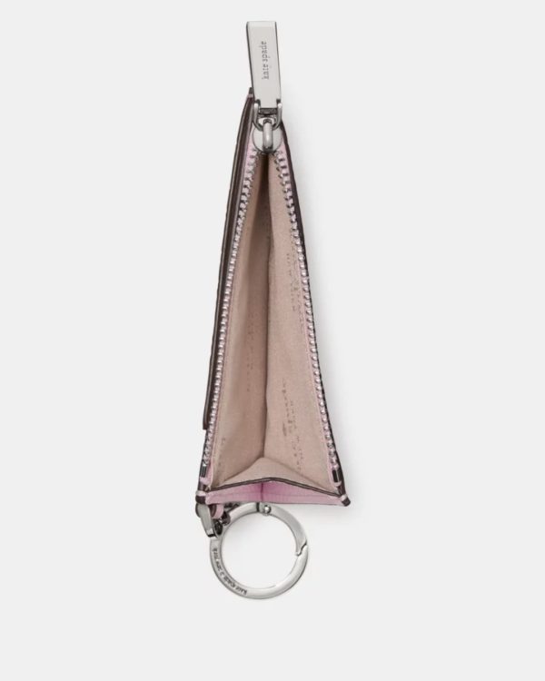 Kate Spade Key Ring Card Holder Dahlia Pink - Preorder