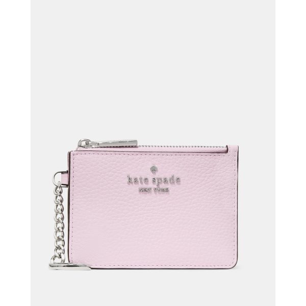 Kate Spade Key Ring Card Holder in Grapefruit Soda - Preorder