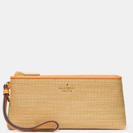 Kate Spade Wren Straw Wristlet Desert Sunset Multi - Preorder