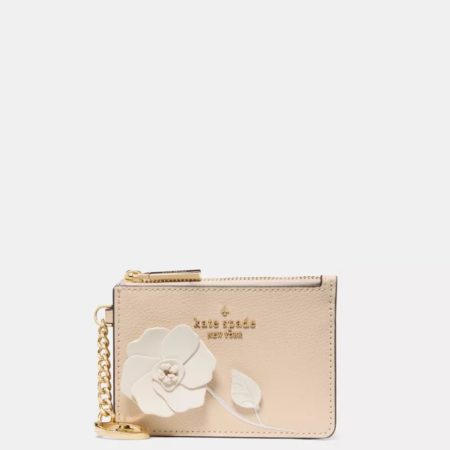 Kate Spade Floral Key Ring Card Holder Milk Glass Multi - Preorder