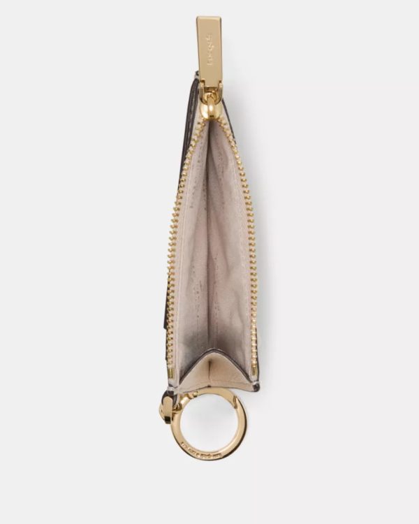 Kate Spade Floral Key Ring Card Holder Milk Glass Multi - Preorder