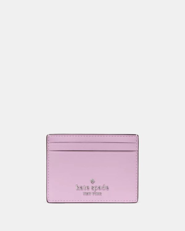Kate Spade Small Slim Card Holder Lavender Frost - Preorder