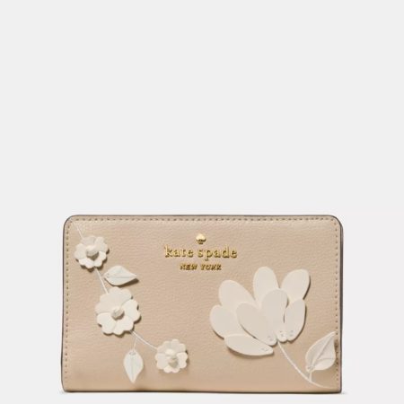 Kate Spade Floral Medium Bifold Wallet Milk Glass Multi - Preorder