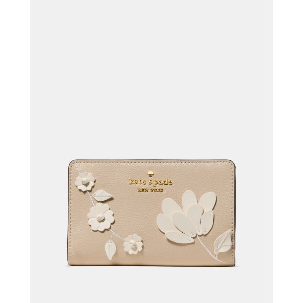 Kate Spade Floral Medium Bifold Wallet in Tutu Pink - Preorder