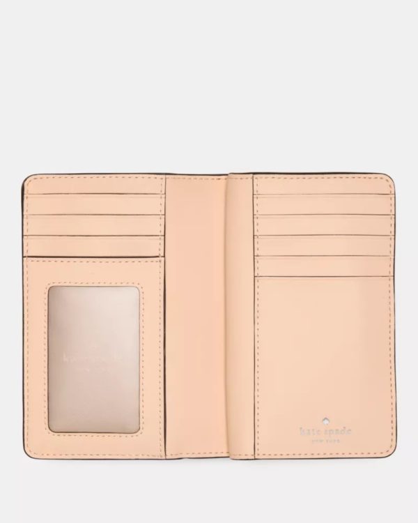 Kate Spade Floral Medium Bifold Wallet Crisp Peach - Preorder