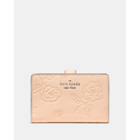 Kate Spade Floral Medium Bifold Wallet in Lemon Fondant - Preorder