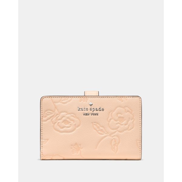 Kate Spade Floral Medium Bifold Wallet in Lemon Fondant - Preorder