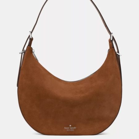 Kate Spade Nova Suede Large Shoulder Bag Warm Gingerbread - Preorder