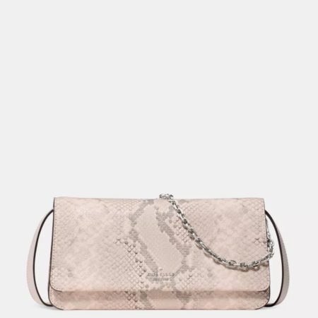 Kate Spade Ivy Snake Embossed Crossbody Bag Pink Multi - Preorder
