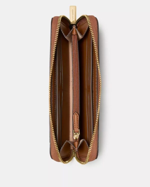 Kate Spade Large Continental Wallet Warm Gingerbread - Preorder
