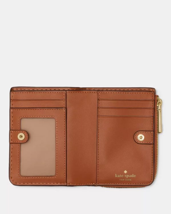 Kate Spade Small L-zip Wallet Warm Gingerbread - Preorder