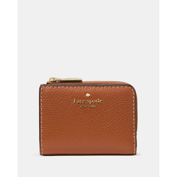 Kate Spade Small L-zip Wallet in Hot Fudge - Preorder