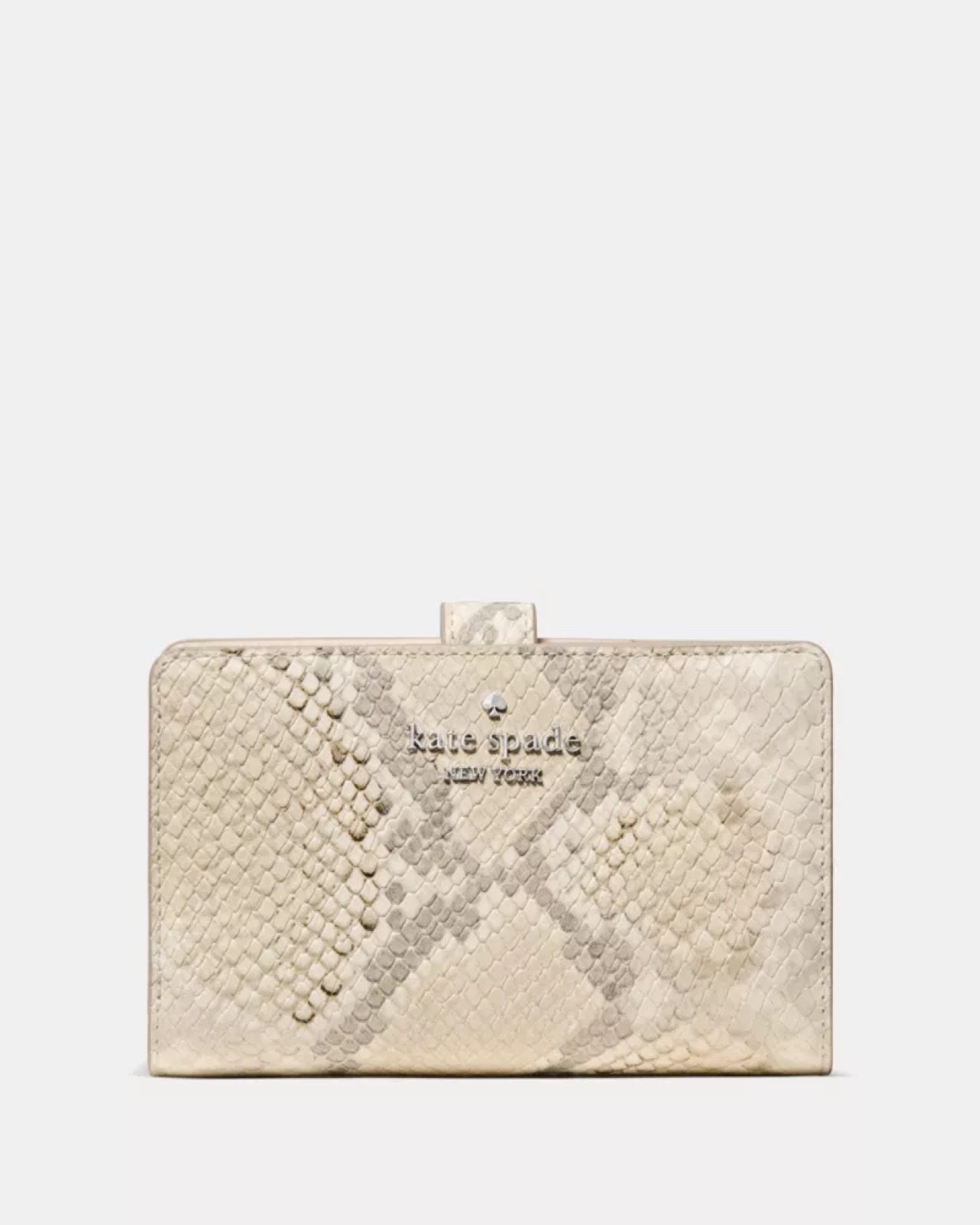 Kate Spade Snake Medium Bifold Wallet Natural Multi - Preorder