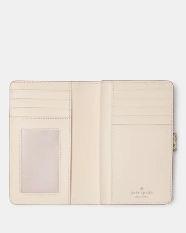 Kate Spade Snake Medium Bifold Wallet Natural Multi - Preorder