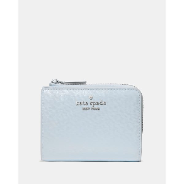 Kate Spade Small L-zip Wallet in Crisp Sky - Preorder
