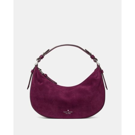 Kate Spade Selene Suede Shoulder Bag in Deep Cherry - Preorder