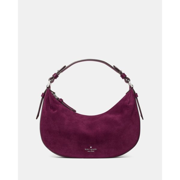 Kate Spade Selene Suede Shoulder Bag in Deep Cherry - Preorder
