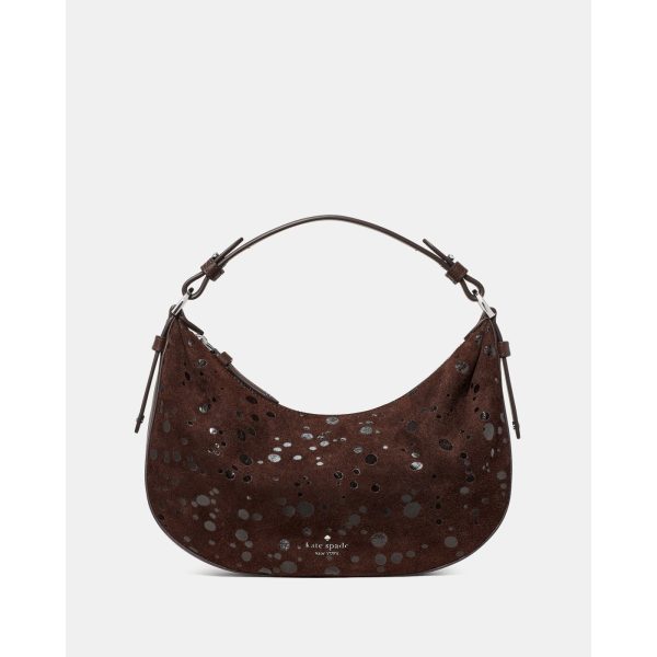 Kate Spade Selene Suede Dots Shoulder Bag in Hot Fudge - Preorder