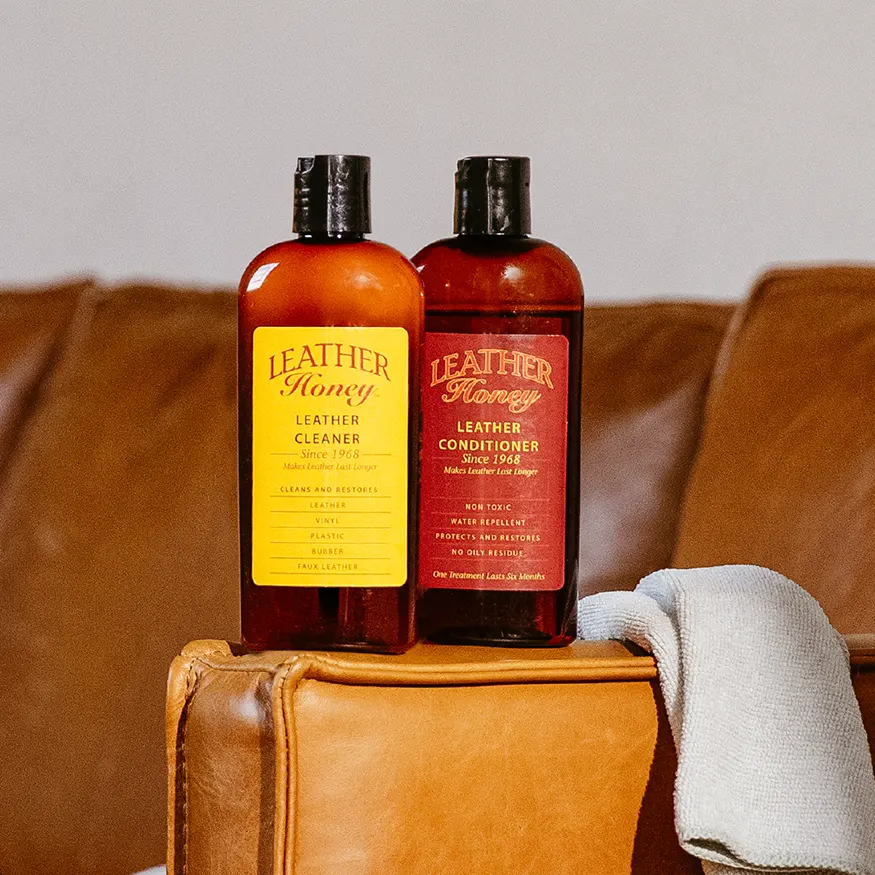 Leather Honey conditioner bottle amber 450ml concentrated