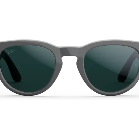Ray-Ban Meta Headliner (Gen 2) Shiny Asteroid Grey Transitions Emerald Lenses