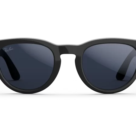 Ray-Ban Meta Headliner (Gen 2) Low Bridge Fit Shiny Black Transitions Sapphire Lenses