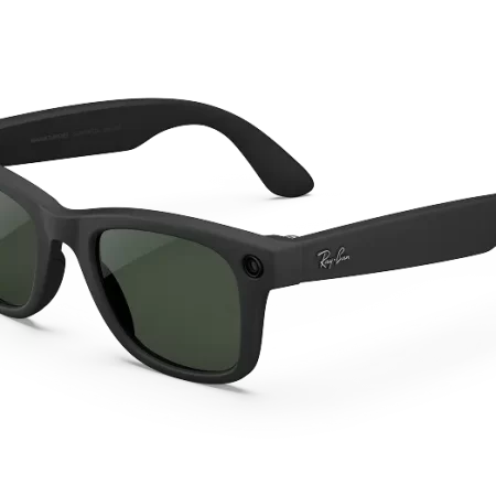 Ray-Ban Meta Wayfarer (Gen 1), Matte Black / Clear to Graphite Green Transitions, Large