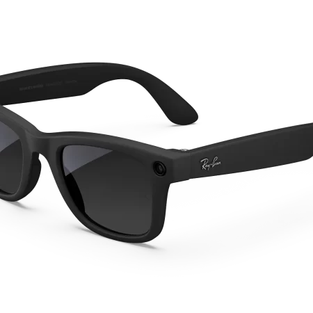 Ray-Ban Meta Wayfarer (Gen 1), Matte Black / Gradient Graphite Polarized, Large
