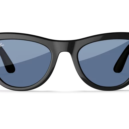Ray-Ban Meta Skyler (Gen 1), Shiny Black / Cerulean Blue Transitions, Standard