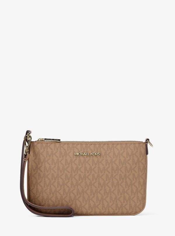 Michael Kors Jet Set small convertible wristlet in Camel
