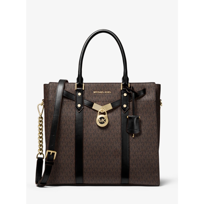 Michael Kors Hamilton large tote signature canvas brown 2024
