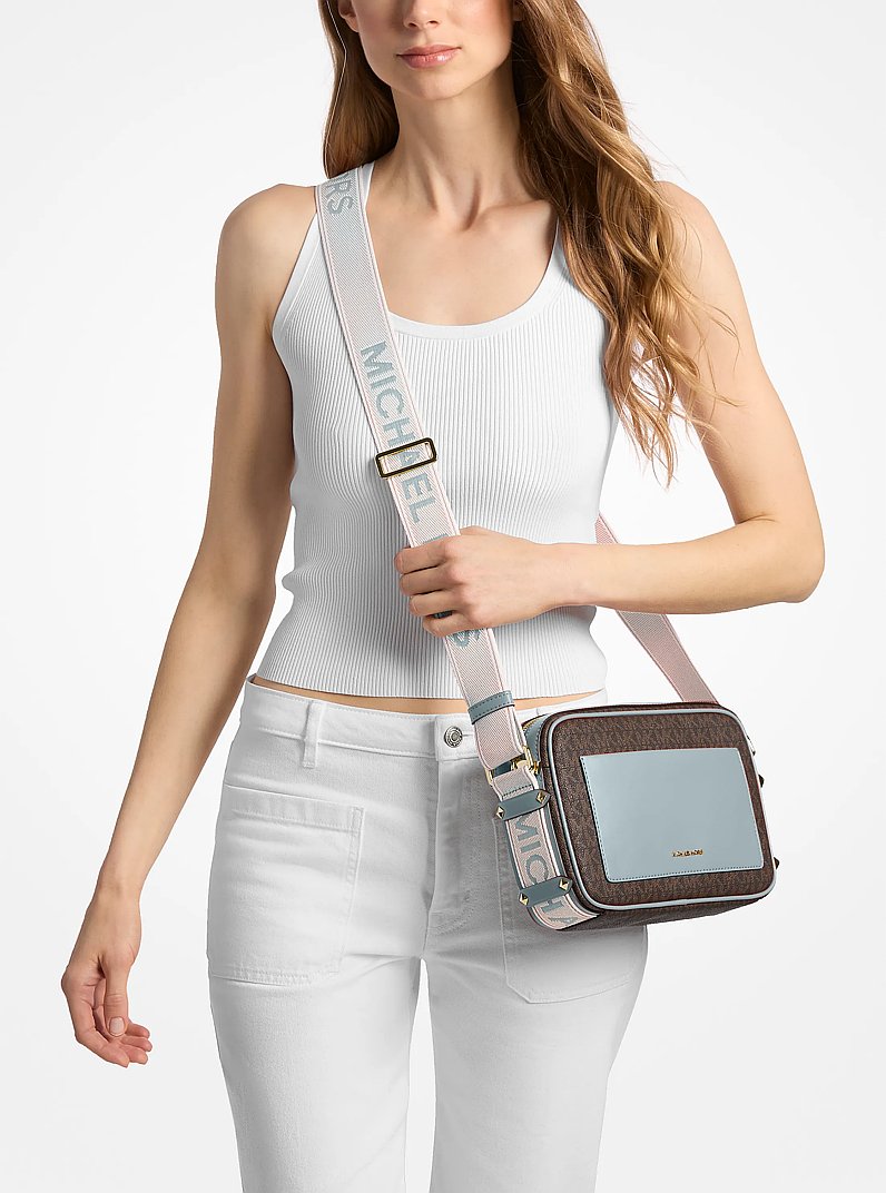 Michael Kors Maeve Large Pocket Contrast Trim Crossbody Bag 2026