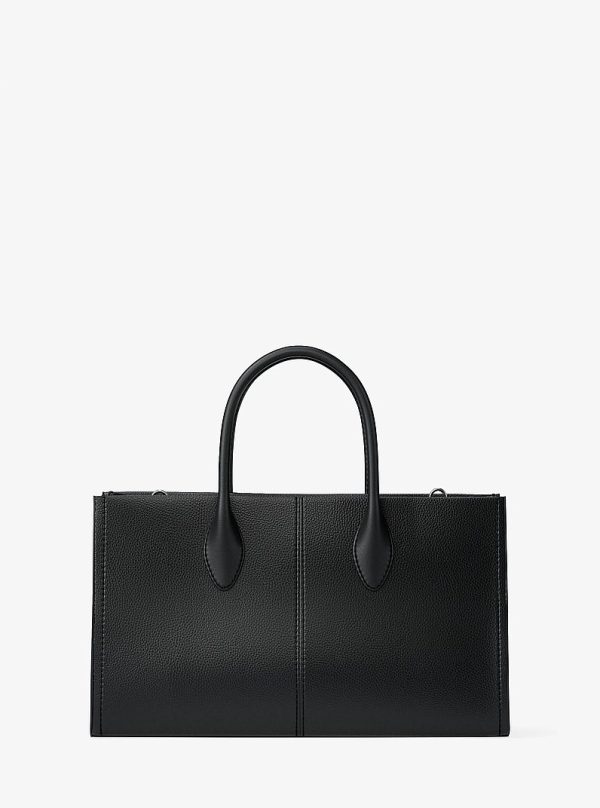 Michael Kors Mirella Medium Black Pebbled Leather Satchel view 5