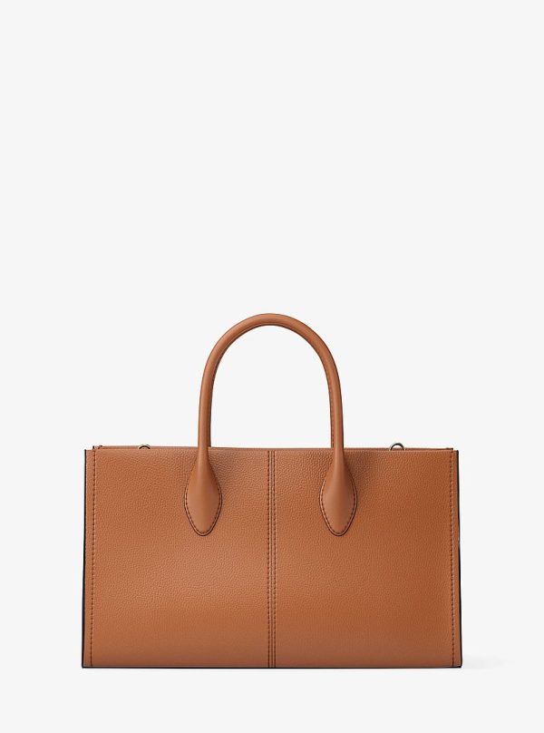 Michael Kors Mirella Medium Luggage Pebbled Leather Satchel view 5
