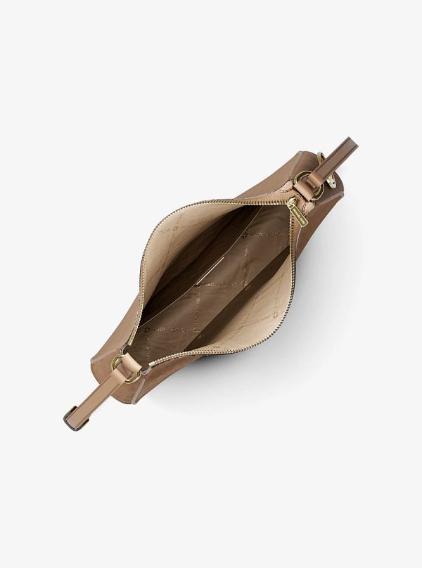 Michael Kors Nayla Medium Messenger Bag in Camel, back view