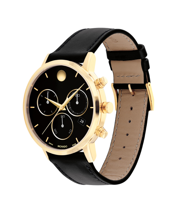 Movado Museum Classic Chronograph 42mm Men's Watch 0607779 — profile view