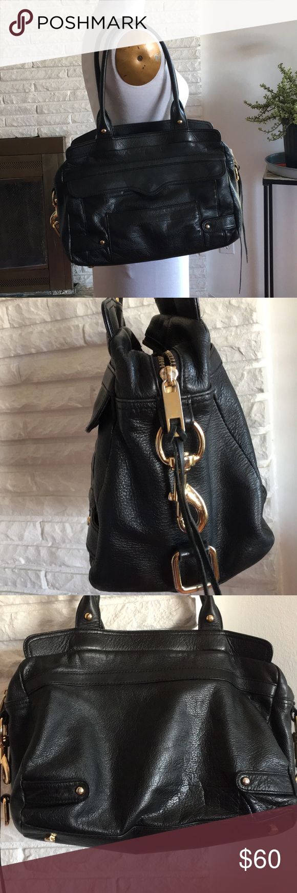 Rebecca Minkoff MAB Morning After Bag pebbled leather black 2026