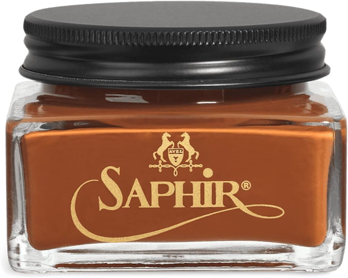 Saphir Baume Pommadier leather balsam conditioner tin French luxury