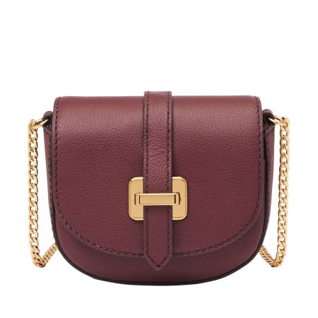 Fossil Emery Micro Crossbody Wine - Ready Stock Malaysia
