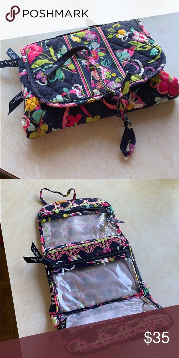 Vera Bradley Hathaway interior organization pockets zipper pouch storage details