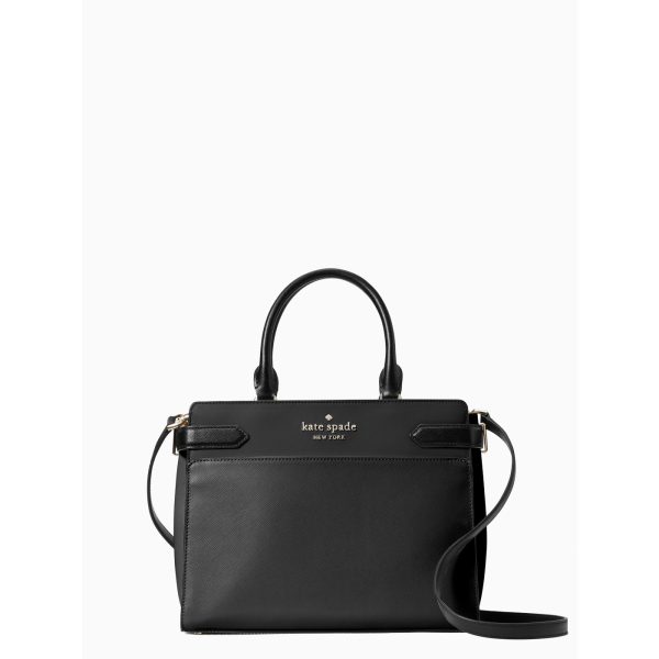 Kate Spade Staci Medium Satchel in Black - Preorder