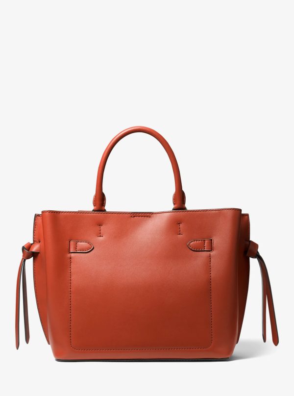 Michael Kors Hamilton Legacy Large Leather Belted Satchel