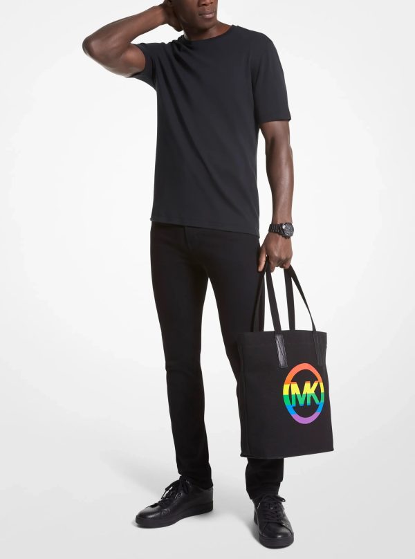 Michael Kors PRIDE Rainbow Logo Cotton Tote Bag