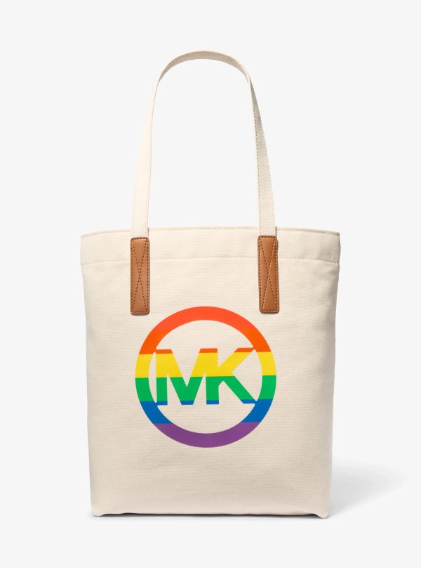 Michael Kors PRIDE Rainbow Logo Cotton Tote Bag