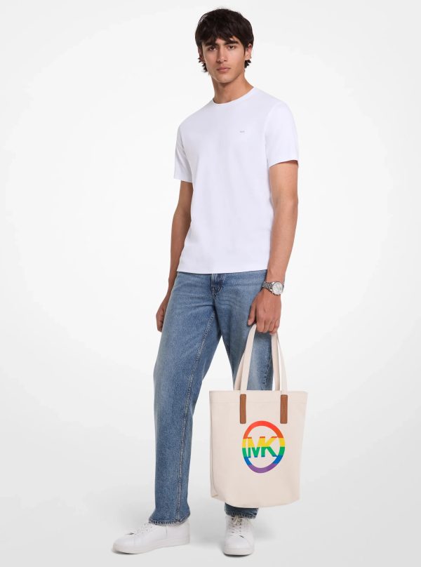 Michael Kors PRIDE Rainbow Logo Cotton Tote Bag