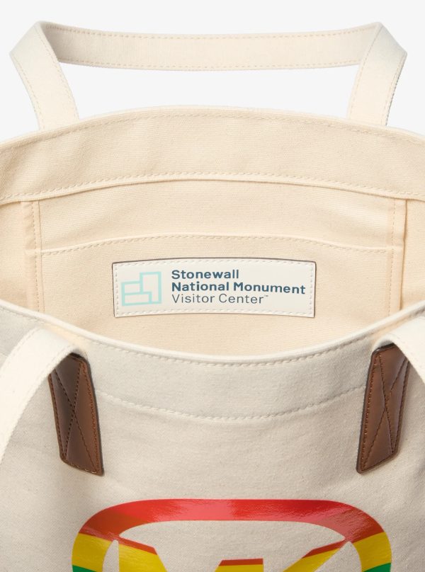 Michael Kors PRIDE Rainbow Logo Cotton Tote Bag