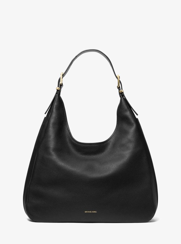 Michael Kors Nolita Large Pebbled Leather Hobo Shoulder Bag