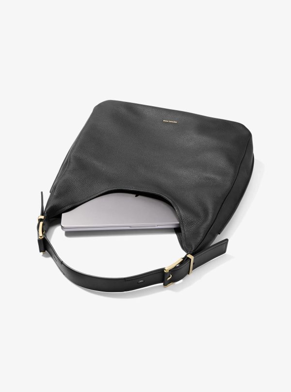 Michael Kors Nolita Large Pebbled Leather Hobo Shoulder Bag